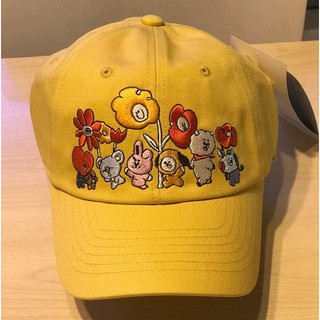 BT21 Flower yellow Cap ของแท้ พร้อมส่ง