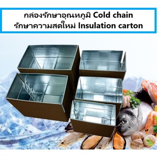 กล่องเก็บอุณหภูมิรักษาความเย็น กล่องโฟม ลังรักษาความเย็น Cold chain (3ใบ)