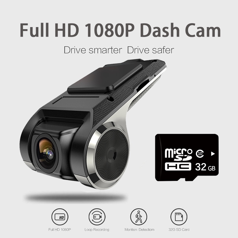 ADAS 1080P Dash Cam DVR Dash กล้องบันทึกวิดีโอ Dash Cam Android DVR รถบันทึก Cam Night รุ่น 1080P Re