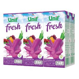 ส่งฟรี  ยูนิฟ เฟรช น้ำผักผลไม้รวม ผสมแครอทม่วง40% ขนาด 250ml ยกแพ็ค 6กล่อง UNIF FRESH PURPLE CARROT MIXED VEGGI JUICE     ฟรีปลายทาง