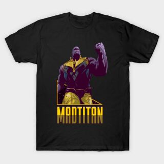 MadTitan ธานอสเสื้อยืดที่มีคุณภาพสูงผ้าฝ้ายแขนสั้นเสื้อผ้าเครื่องแต่งกาย Unisex SwH