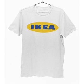 คอตต้อนคอกลมเสื้อยืด Unisex รุ่น Ikea Edition T-Shirt สวยใส่สบายแบรนด์ Khepri 100%cotton comb รีดทับลายได้เลย ไม่ยืดไม่ห