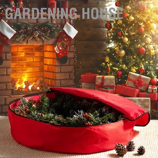 Gardening House กระเป๋าเก็บของสีแดงกันน้ํากันฝุ่นสําหรับตกแต่งวันคริสต์มาส