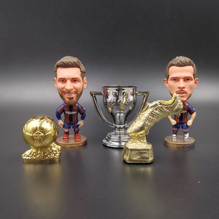 ตุ๊กตาฟิกเกอร์เครื่องเล่น Fc Lionel Messi Neymar Ronaldinho Suarez Eto O Iniesta สําหรับพัดลม
