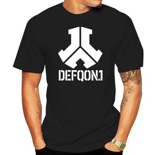 เสื้อยืดสีขาวเสื้อยืด พิมพ์ลายโลโก้ Defqon 1 ขนาดเล็ก สไตล์ฮิปสเตอร์ สําหรับเทศกาลดนตรีS-4XL