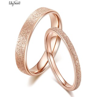 Lily Cincin กลิตเตอร์ไทเทเนียม เนื้อแมตต์ บางเฉียบ