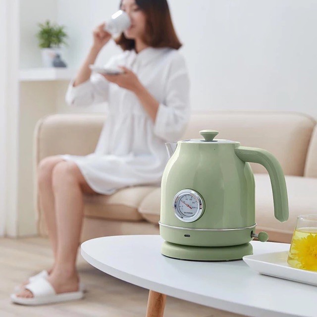 พร้อมส่ง Xiaomi Qcooker QS1701 Retro Electric Kettle กาต้มน้ำ mi