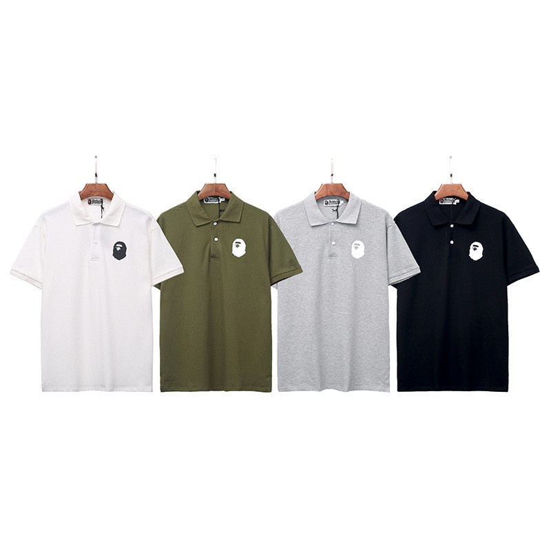 A Bathing Ape Bape Polo Shirt เสื้อโปโลแขนสั้นสําหรับผู้ชาย 2020