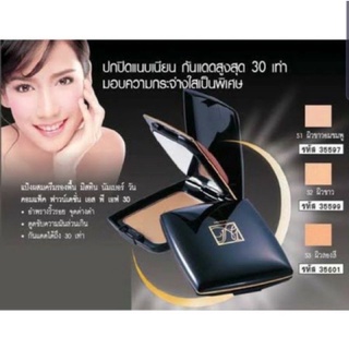 แป้งมิสทิสนัมเบอร์วันMistine Number 1 Compact Foundation SPF30 (13g.) แป้งมิสทีน นัมเบอร์ วัน คอมแพ็ค（อั้มตลับดำ)