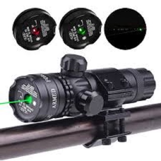 ของแท้ laser scope ปรับนอก สีแดง.. +ฟรีระดับน้ำตั้งกล้อง