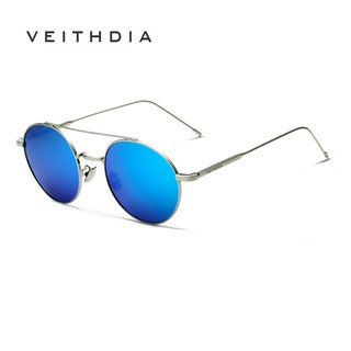 VEITHDIA แฟชั่นแว่นตากันแดด Unisex แว่นตาโพลาไรซ์แว่นตารอบชาย / หญิง 3617