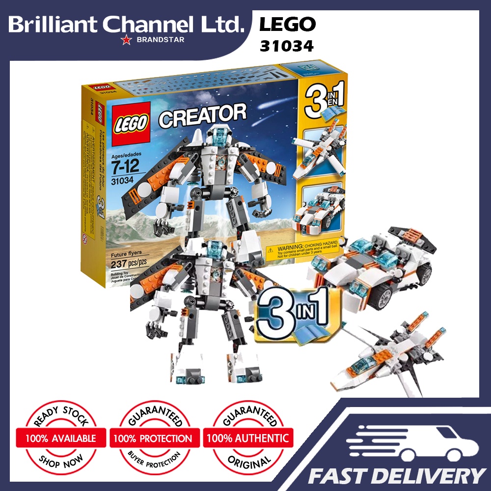 LEGO 31034 Future Flyers Robot Creator 3in1 Shopee Thailand