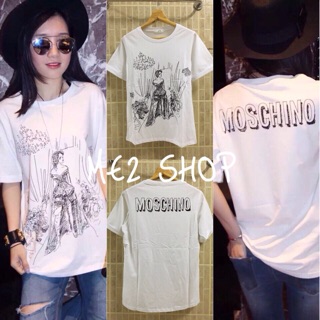 เสื้อยืด งาน เเบรนด์"MOSCHINO"