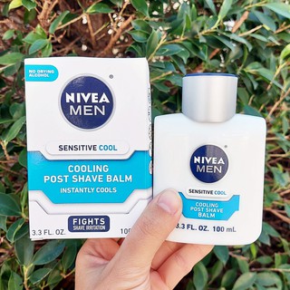 นีเวีย สำหรับผู้ชาย ผลิตภัณฑ์บำรุงผิวหน้า หลังการโกนหนวด Men Sensitive Cooling Post Shave Balm 100 ml (Nivea®)