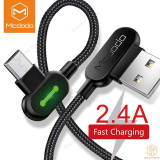 Mcdodo สายชาร์จ Micro USB LED ชาร์จเร็ว สําหรับ Android