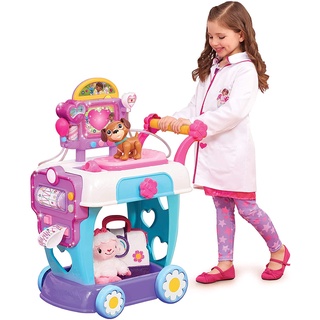 Doc McStuffins Toy Hospital Care Cart Pretend Playset ชุดของเล่นรถเข็นโรงพยาบาล  สําหรับเด็ก