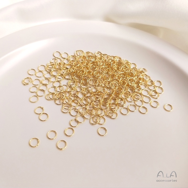 【❤️เครื่องประดับ DIY❤️】แหวนเชื่อมทองแดง ชุบทอง 14K 18K แฮนด์เมด DIY อุปกรณ์เสริม สําหรับเชื่อมเครื่องประดับ[DIY/เครื่องประดับแฟชั่น/สร้อยคอแฟชั่น/สร้อยคอ/สร้อยข้อมือ/เครื่องประดับเกาหลี/วงกลม/แหวน]