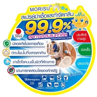 MORITOMO Official - MORISU Aqua Cleaning Spray Refill 400 ml / สเปรย์ฆ่าเชื้อ ปรับอากาศ และ กำจัดกลิ่น (ขวดเติม)