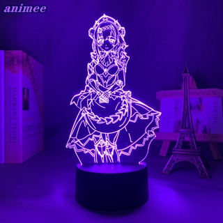 โคมไฟอะคริลิค Led 3d Genshin Impact Noelle พร้อม W * Y