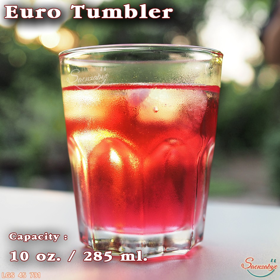 แก้วน้ำ ใส่เครื่องดื่ม ปั่น ผลไม้ ชา กาแฟ วิสกี้ แก้วใสสวยๆ รุ่น 45 731  Euro Tumbler  ขนาด 10 oz. 285 ml. ราคา ถูกที่สุด ดีลบีเคเค แกลเลอรีภาพที่ 4