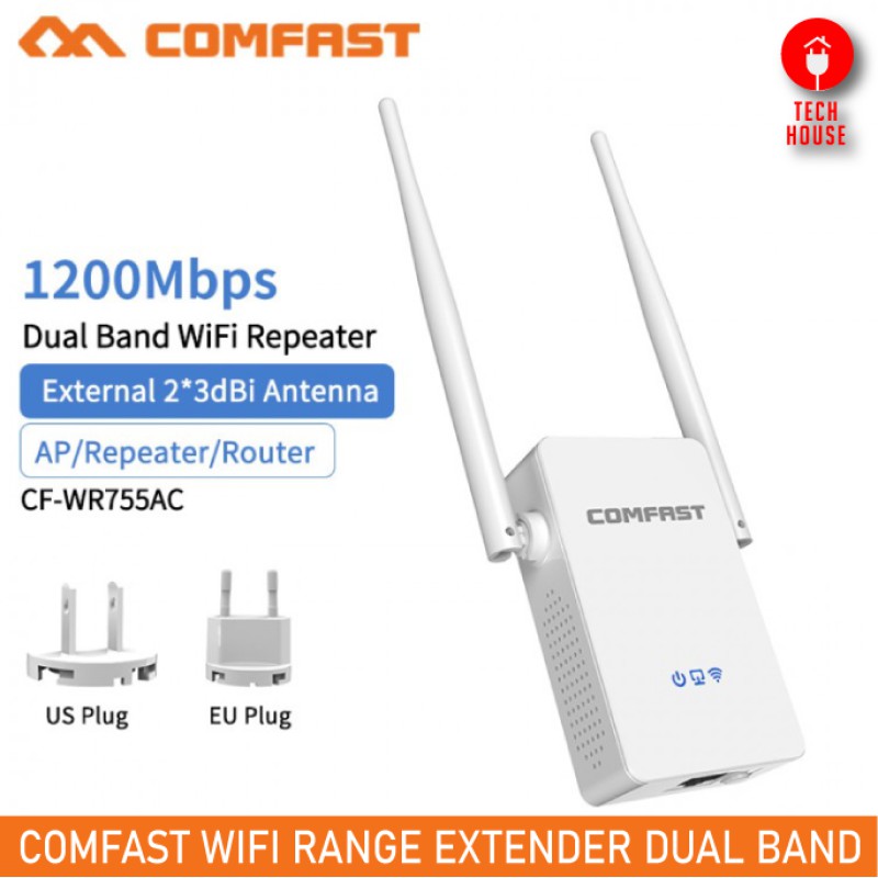 เครื่องกระจายสัญญาณ WIFI COMFAST WR755AC 1200Mbps
