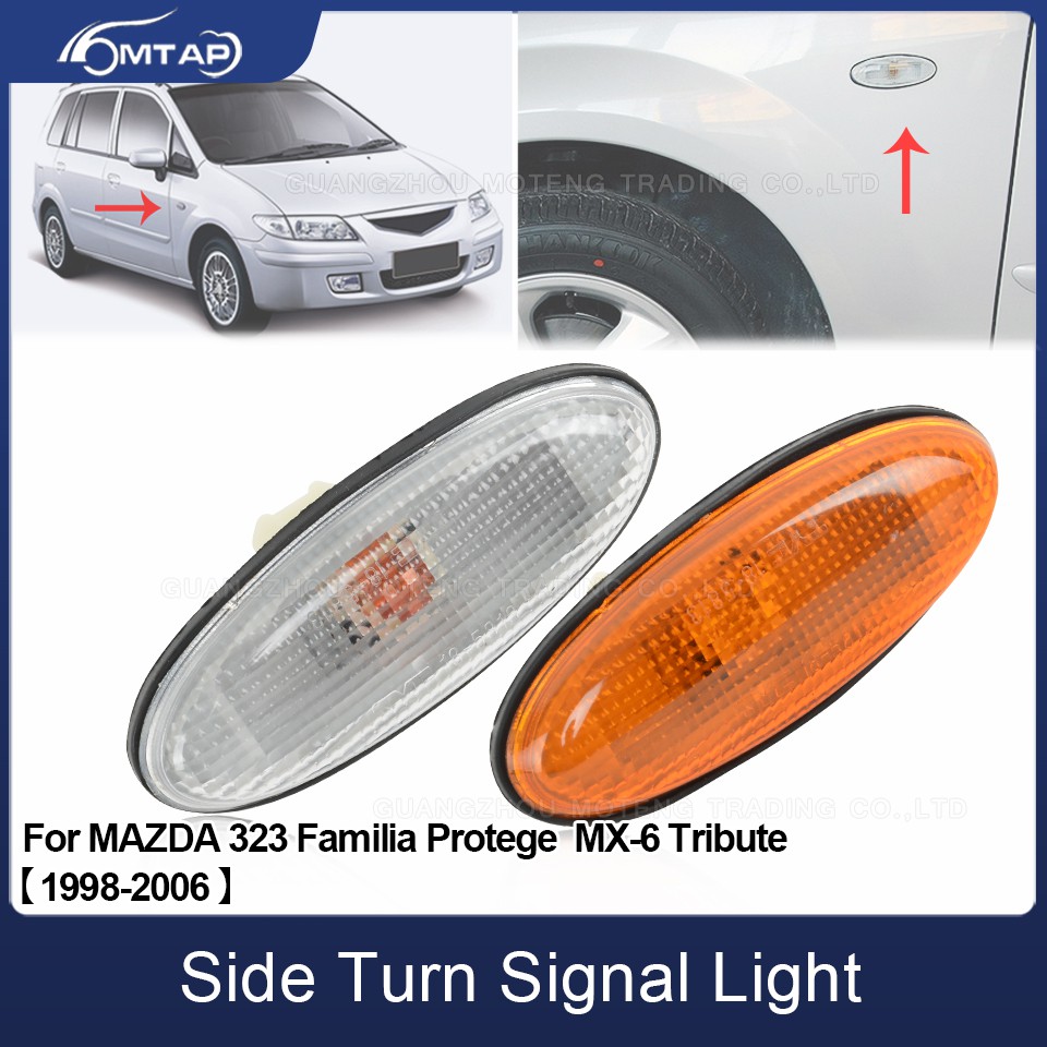 MTAP ไฟเลี้ยวด้านข้าง Fender Marker โคมไฟสําหรับ MAZDA 323 1998-2003 Familia Protege BJ Premacy MX-6