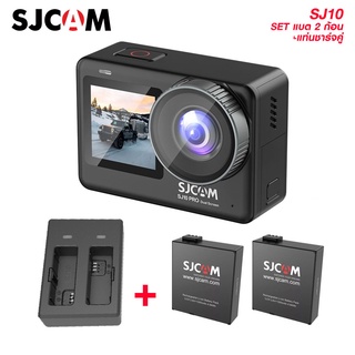 กล้องแอคชั่น SJCAM SJ10 Pro Dual Screen ความละเอียด 12MP หน้าจอ 4K 60FPS กันน้ำลึก 30 เมตร *** รับประกัน 6 เดือน***