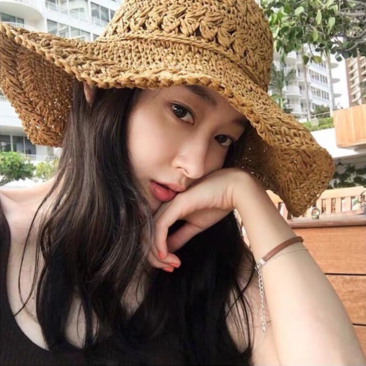 หมวกสาน หมวกแฮนด์เมดขอบเด้งปีกกว้างใส่สบายและที่สำคัญราคาถูกมากก สินค้าพร้อมส่ง.​ S003