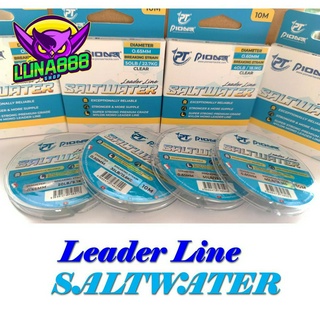 สายช็อคหลีดPioneer SALTWATER leader line  ขนาด10m. สายสีใส