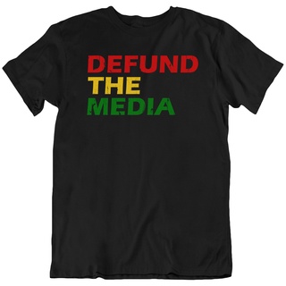 เสื้อยืดแขนสั้น เข้ารูป ลาย Defund The Medias America ใส่ได้ทุกวัน