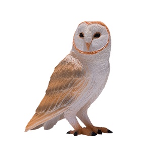 Mojo BARN owl โมเดลฟิกเกอร์พลาสติก รูปนกฮูก ของเล่นสําหรับเด็ก