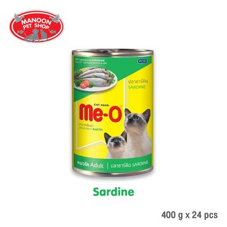 [24 PCS][MANOON]ME-O Can Sardine 400g.