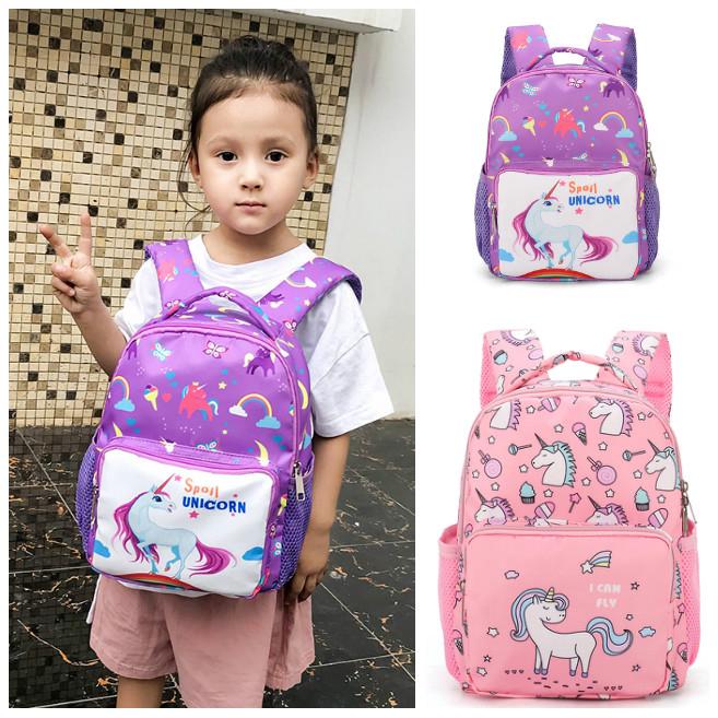 smiggle กระเป๋าเป้ ยูนิคอร์นกระเป๋านักเรียนเด็กอนุบาลกระเป๋าเป้สะพายหลังเด็กผู้หญิงอายุ 3-7 ปีกระเป๋าเป้สะพายหลังกระเป๋านักเรียน