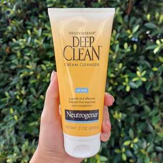 นูโทรจีนา ดีพ คลีน ครีม คลีนเซอร์ ทำความสะอาดใบหน้า Deep Clean® Cream Cleanser 200g (Neutrogena®)