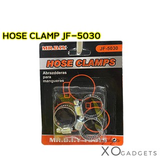 HOSE CLAMP JF-5030 เข็มขัดรัดท่อ ห่วงรัดท่อ แหวนรัดท่อ เข็มขัดรัดสายยาง ที่รัดสายยาง ที่รัดท่อ hoseclamp