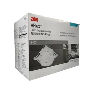 3M™ Vflex™ 9105 หน้ากากป้องกันฝุ่น ละออง แบบพับได้ N95 (50ชิ้น)