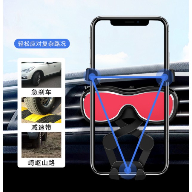 (CAR-0101) Car Holder ขาจับโทรศัพท์ในรถ (มีกลิ่มหอม) ขาตั้งมือถือ ที่วางโทรศัพท์ในรถล๊อคกับช่องแอร์