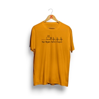 เสื้อยืด พิมพ์ลาย Heart BEAT COFFEE กาแฟ DISTRO สําหรับผู้ชาย
