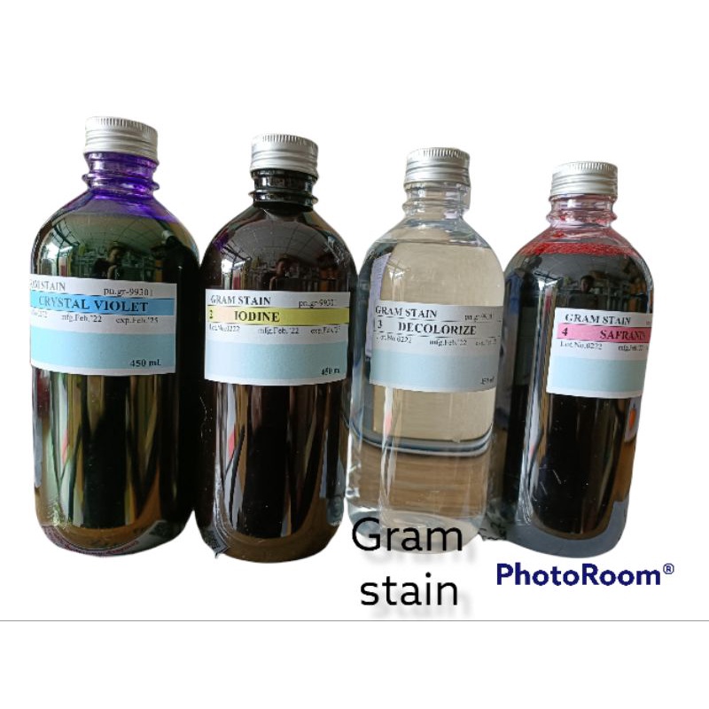 สีย้อม GRAM STAINSET 4X450 มล. สีย้อมแกรมสเตน