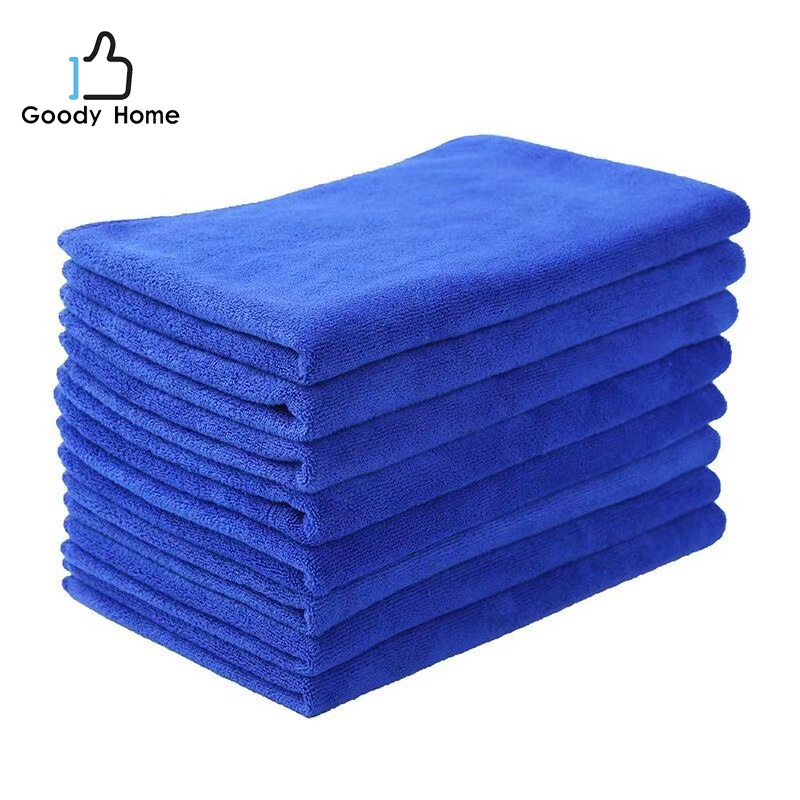 Goody Home ผ้าขนหนูอเนกประสงค์ ไมโครไฟเบอร์ผ้าขนหนู ทำความสะอาดทั่วไป ล้างรถ เฟอร์นิเจอร์ สีน้ำเงิน ขนาด 30*67 cm.