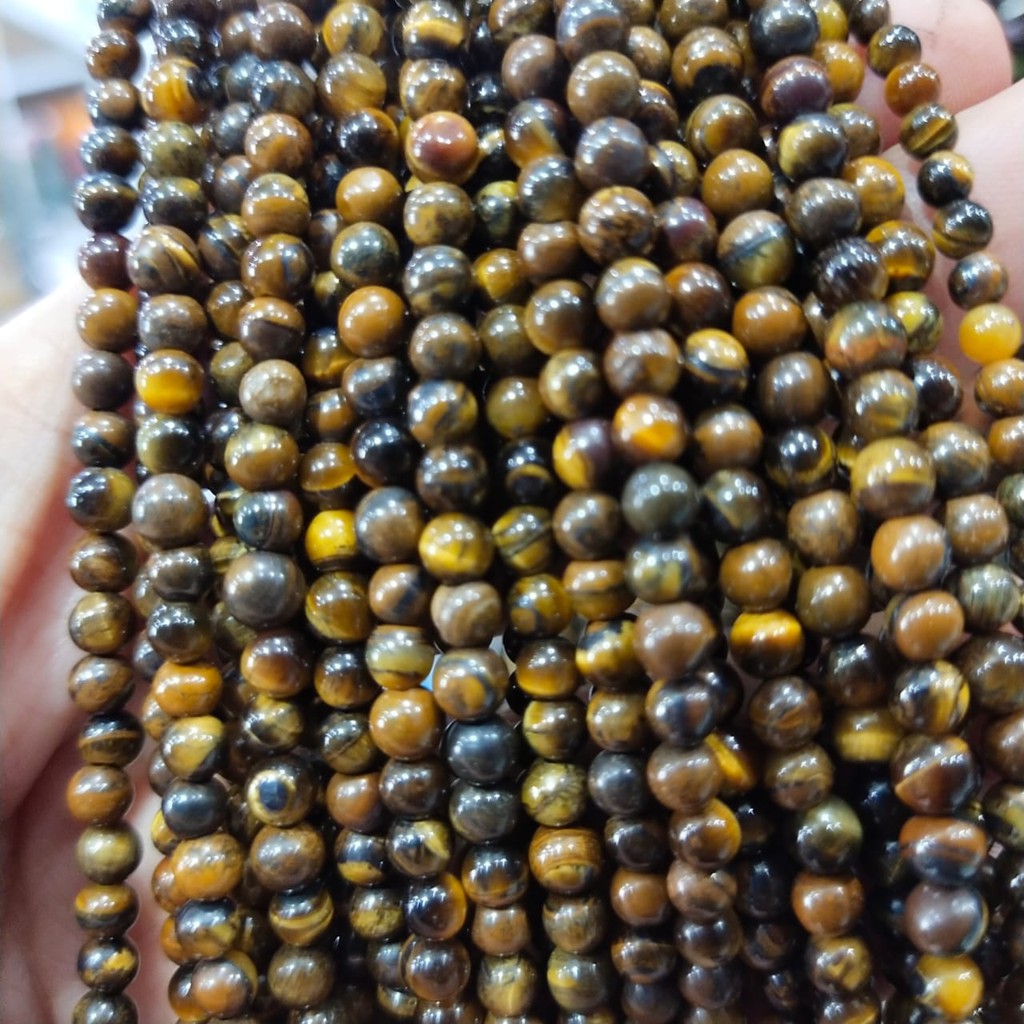 TIGER EYE STONE 4mm / TIGER STONE