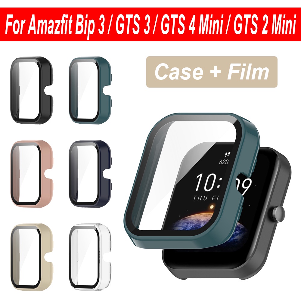 ป้องกันหน้าจอ PC พร้อมฟิล์มสําหรับ Amazfit Bip 6 5 Unity 3 Pro GTS3 GTS 4 Mini 2mini