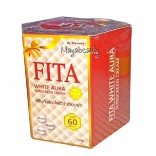 Fita White Aura Sunscreen Cream ครีมกันแดด ไฟต้า ไวท์ ออร่า 20g (1กล่อง) SPF60 PA+++#642