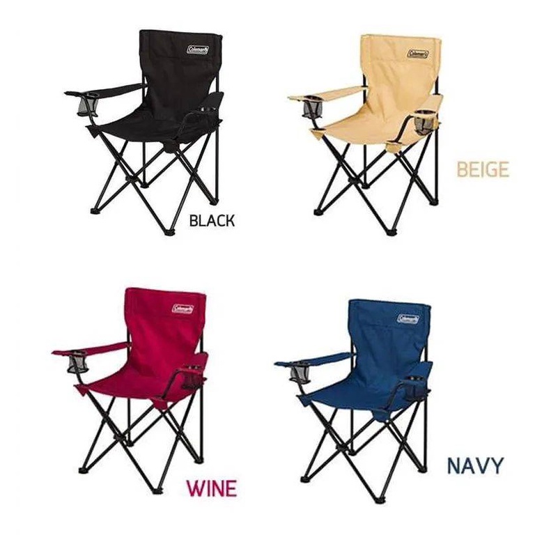Coleman JP Arm Chair เก้าอี้ ใหญ่ พกพา มีที่วางแขน ที่วางแก้ว ถุงเก็บ by Jeep Camping