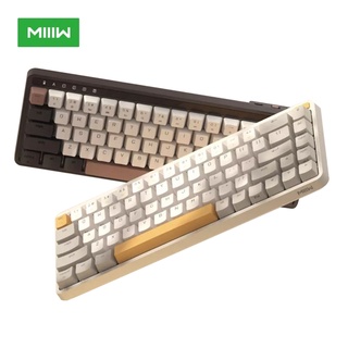 MIIIW ART series mechanical keyboard three-mode 68-key คีย์บอร์ดไร้สาย Xiaomi MIIIW ART 68Key RGB Backlit Bluetooth 2.4G Wireless Wired Rechargeable Mechanical Keyboard สินค้ารับประกัน 1 ปี