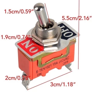 แคปครอบสวิทช์ไฟโยกเปิด/ปิด Heavy Duty SPST 2 Terminal สีส้ม 1 ชิ้น กันน้ำพร้อมส่งในไทย