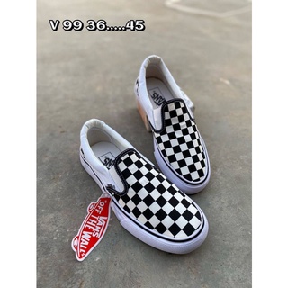 ✔️รองเท้าแวนสลิปออนลายตาราง Vans Slip on