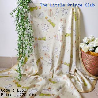 The Little Prince Scarf ผ้าพันคอ ผ้าคลุมไหล่ ผ้าคลุมลายเจ้าชายน้อย