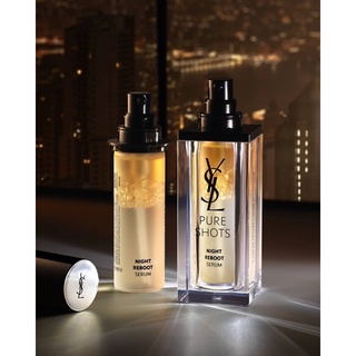 YSL Pure Shots Night Reboot Serum ขนาดใหม่ใหญ่สุดคุ้ม 50 ml(ของแท้ฉลากไทย)