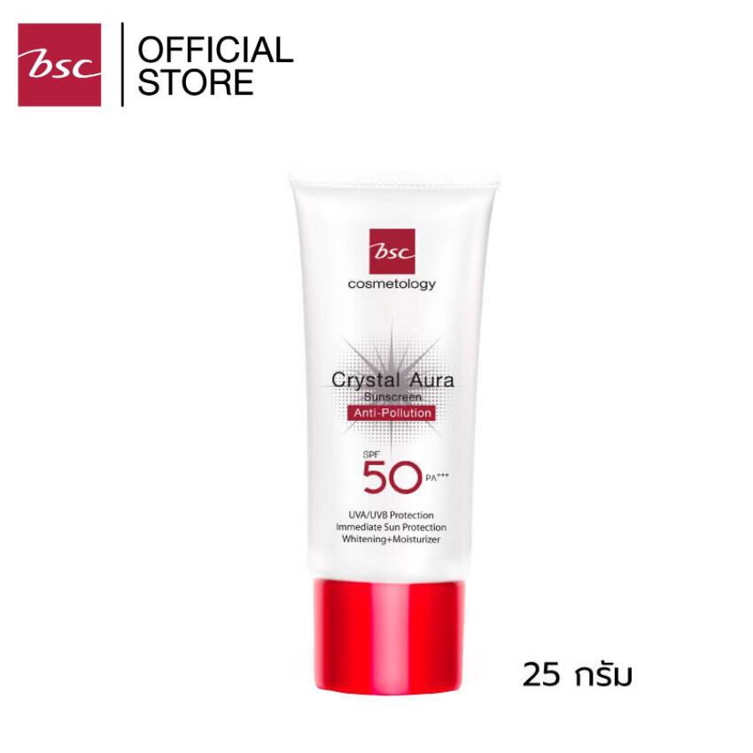 BSC CRYSTAL AURA SUNSCREEN SPF 50 PA+++ ANTI-POLLUTION